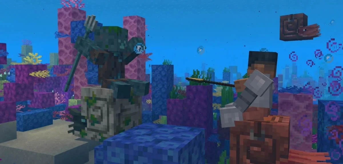 Minecraft giáp Netherite cho thú cưỡi tăng độ bền và kháng đẩy lùi