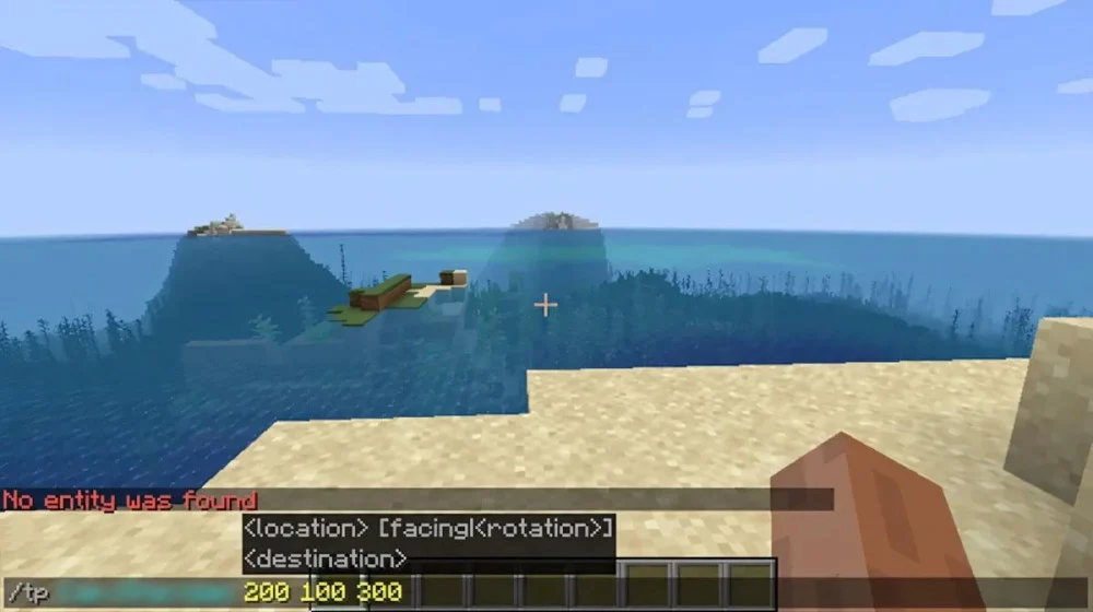 Cách dùng lệnh dịch chuyển Minecraft
