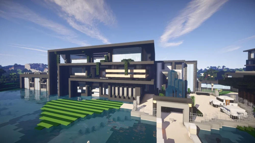 Xây biệt thự Minecraft thể hiện cá tính