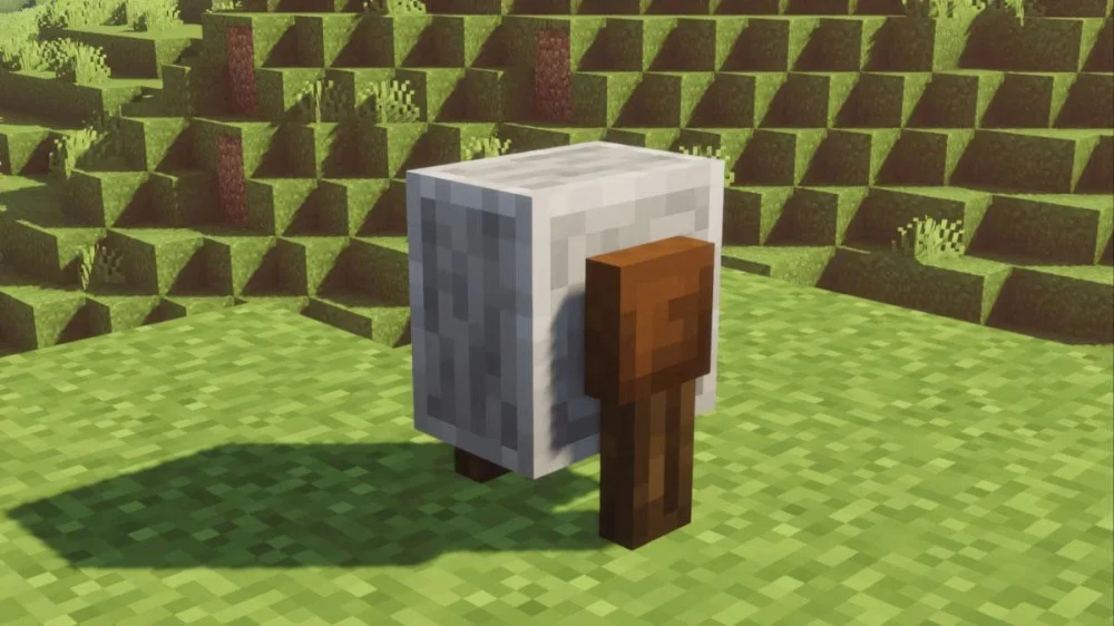 Đá mài Minecraft giúp sửa trang bị, thu XP