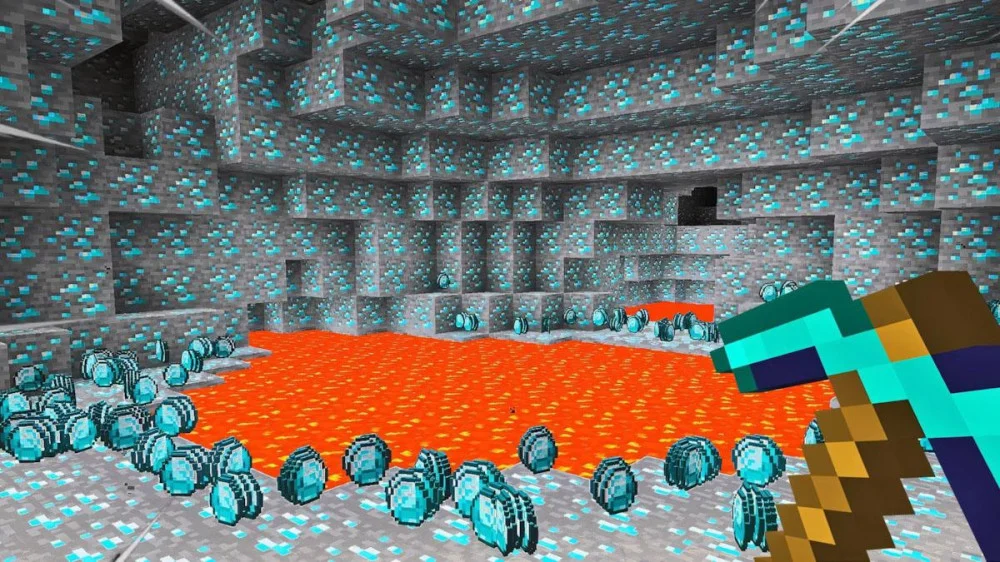 Bí kíp khai thác kim cương Minecraft