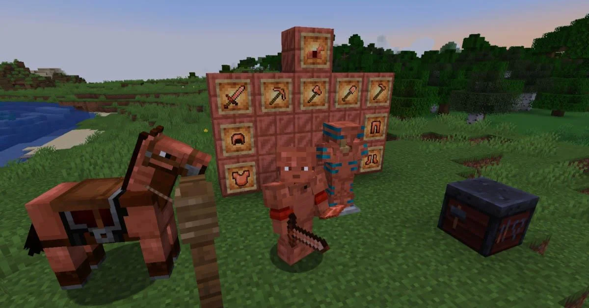 Bộ công cụ và giáp đồng mới trong Minecraft