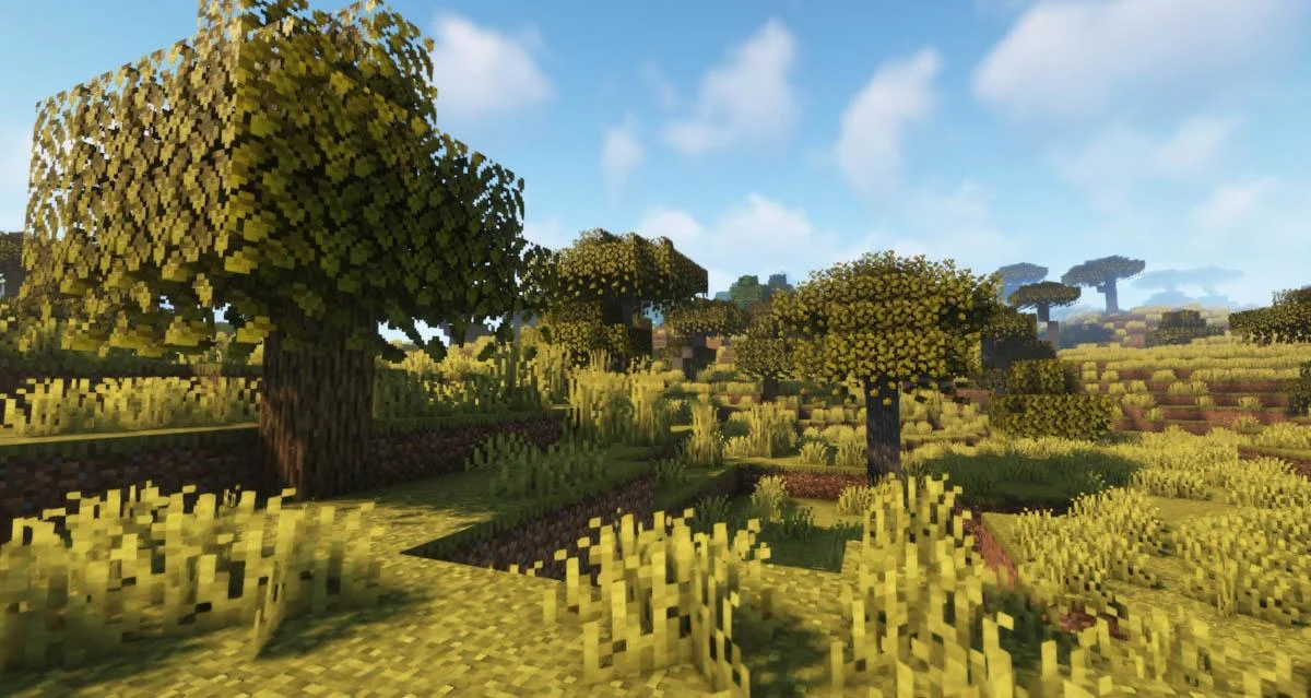 Minecraft nâng cấp đồ họa với hiệu ứng lá rơi đầy ấn tượng