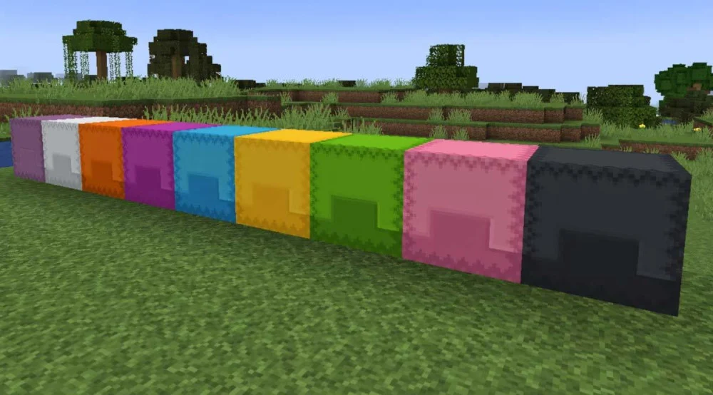 Shulker Box giữ đồ khi phá vỡ, tùy chỉnh màu và giải quyết quá tải Inventory