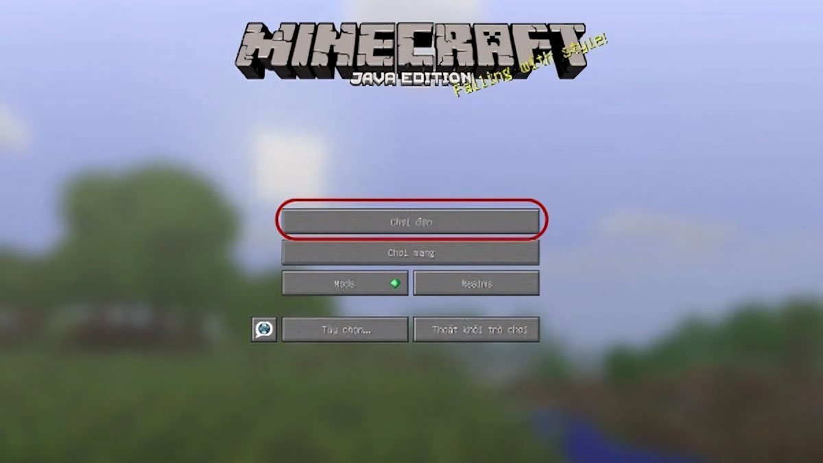 Khởi động game Minecraft