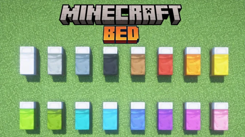 Những màu giường có trong Minecraft
