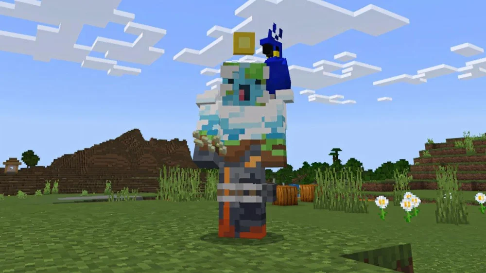 Minecraft vẹt rời vai khi nhảy, xuống nước, ngủ