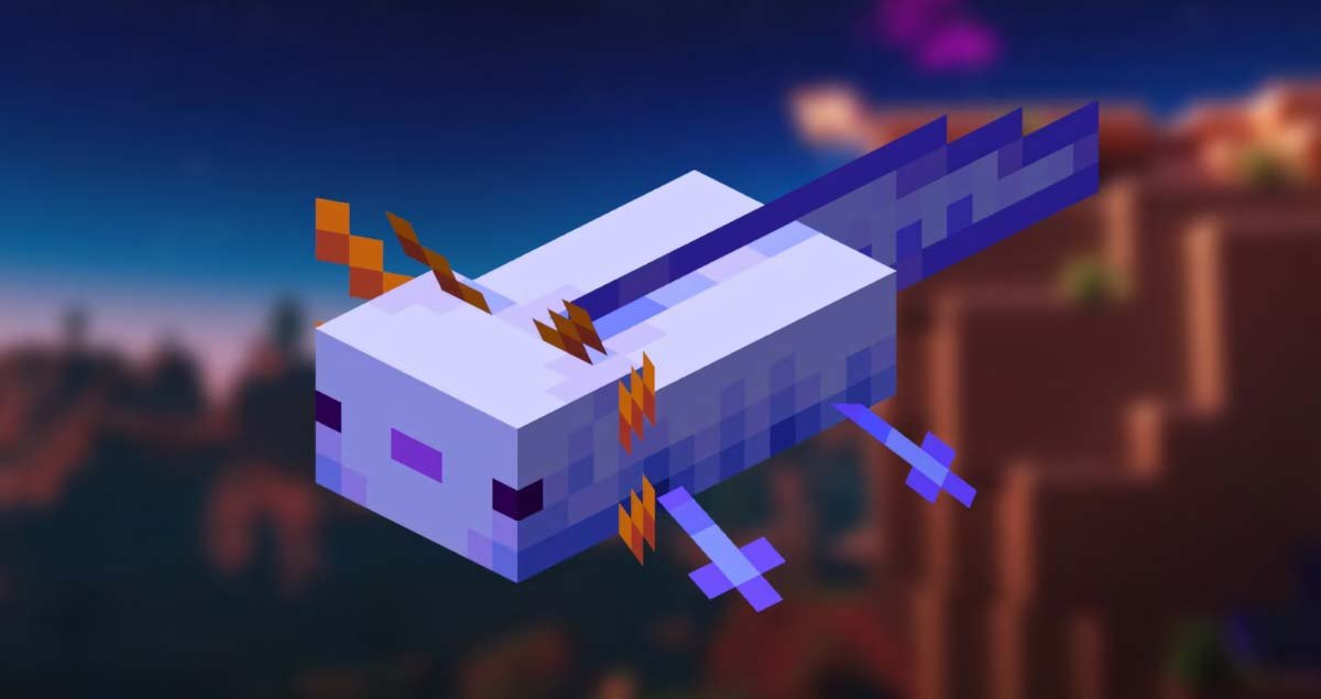 Axolotl giả chết hồi máu, bắt bằng xô và tấn công Drowned Guardian