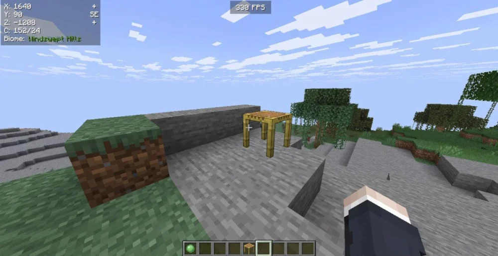 Lệnh triệu hồi Giàn giáo trong các phiên bản Minecraft