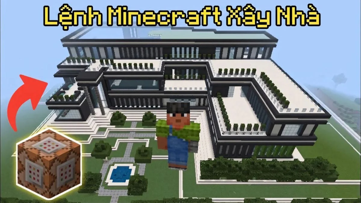 Lệnh Minecraft Xây Nhà 🧱🏡| Lệnh Nâng Cao Xây Nhà Nhanh