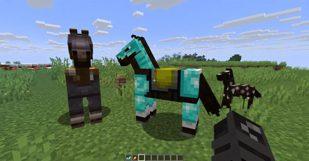 Minecraft giáp ngựa kim cương có thể nhận bằng lệnh /give