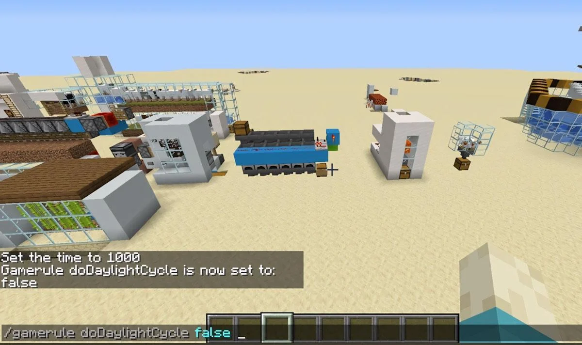 Dùng lệnh gamerule Minecraft để khóa ban ngày