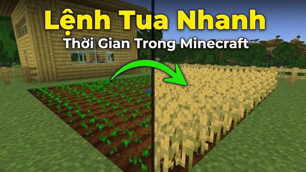 Lệnh Tua Nhanh Thời Gian Trong Minecraft 🕛⚡| Cú Pháp và Cách Dùng Chuẩn