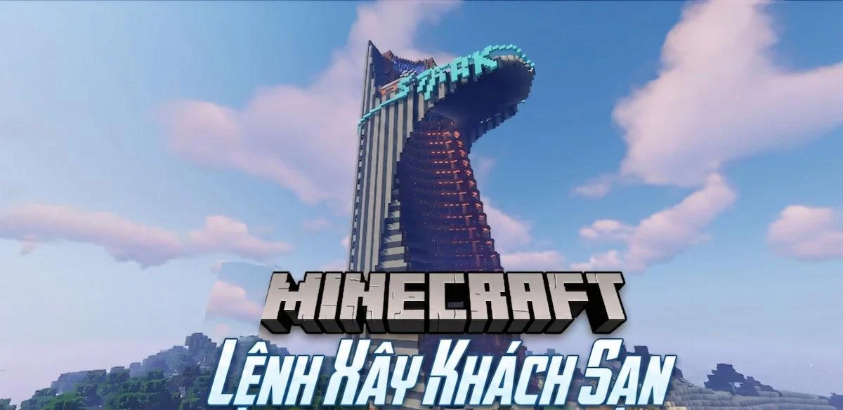 Lệnh Xây Khách Sạn Trong Minecraft 🚧🏨| Trick Xây Từ Những Cao Thủ