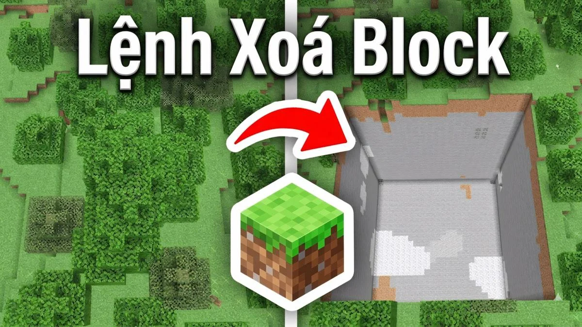 Lệnh Xóa Block Trong Minecraft PE 🧱❌| Dùng Chuẩn Cú Pháp Lệnh