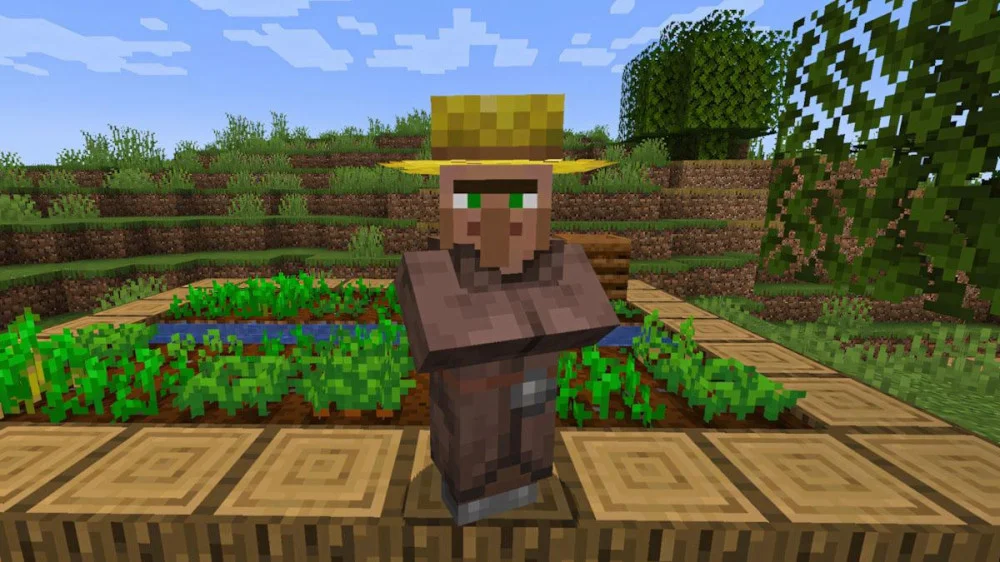 Villager trading Minecraft hấp dẫn và hiệu ứng Hero