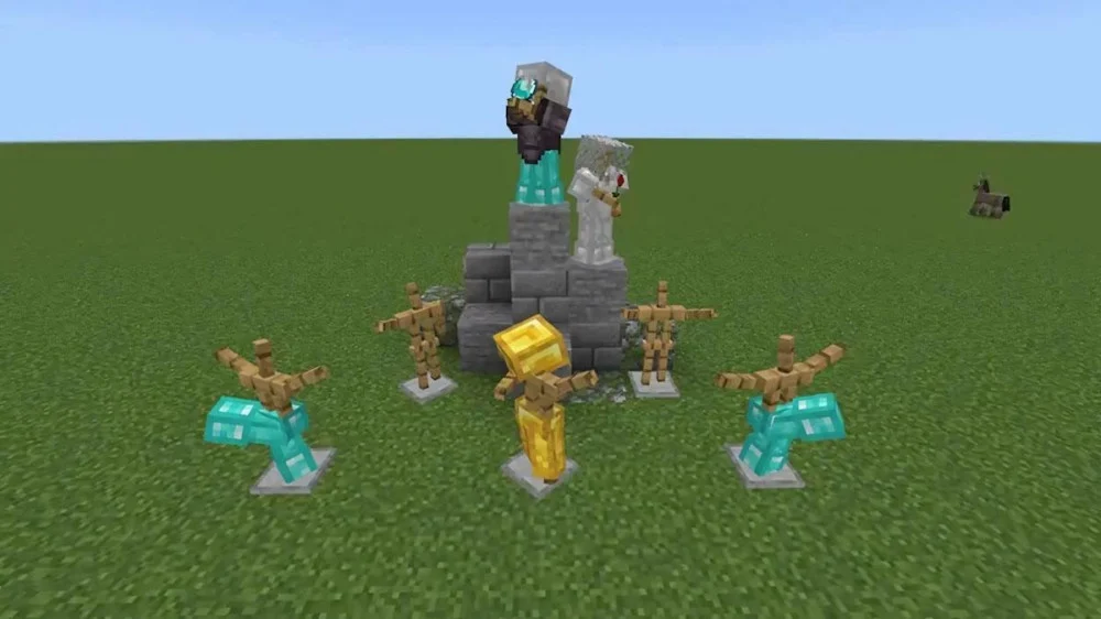 Sự khác biệt về cơ chế tạo dáng và cánh tay của Armor Stand