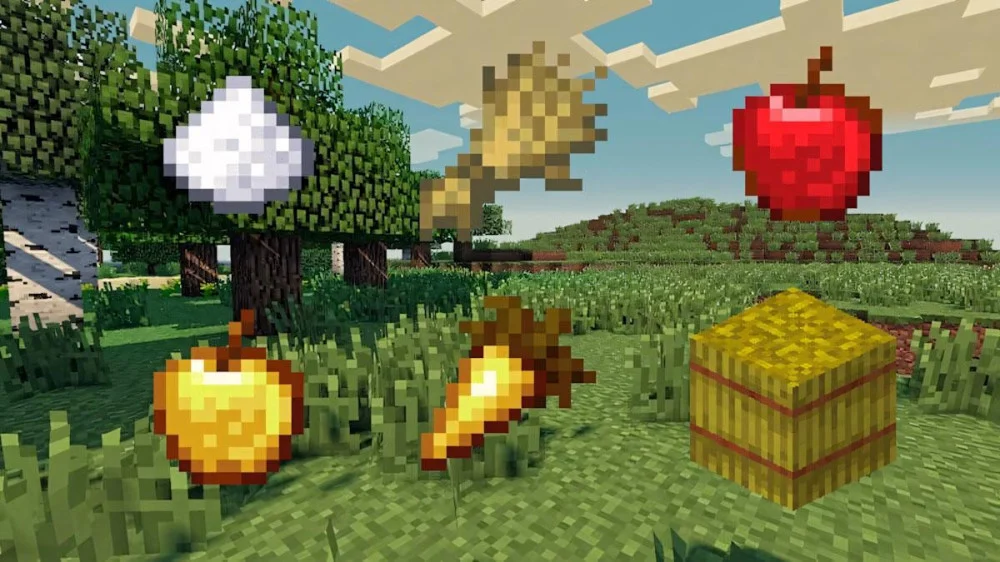 Minecraft ngựa ăn nhiều loại thức ăn tăng hồi máu