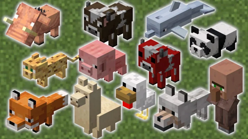 Những con vật Minecraft dễ thuần hóa và nuôi trong sinh tồn