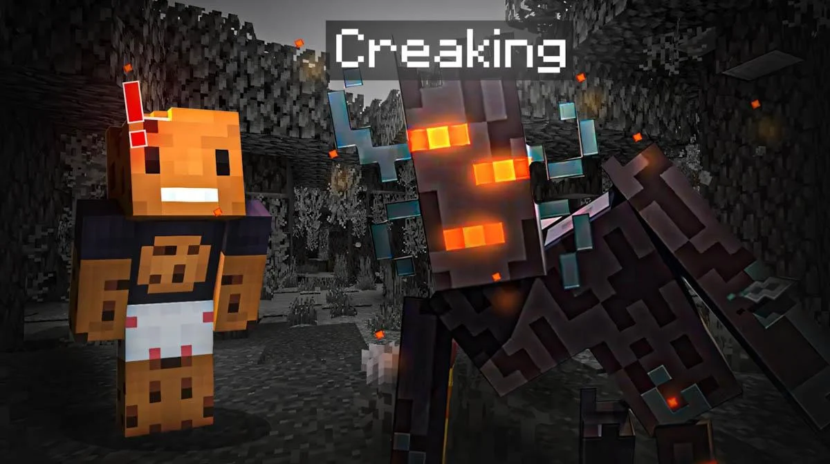 Creaking Minecraft với cơ chế bất động, miễn nhiễm và nguồn sống bí ẩn