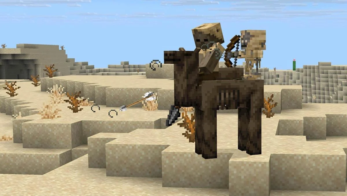 Parched và Camel Husk, quái vật sa mạc mới trong Minecraft