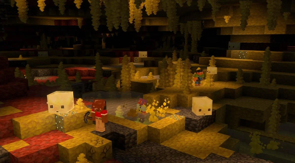 Minecraft bổ sung hang lưu huỳnh với Cinnabar và Glow Lichen rực rỡ