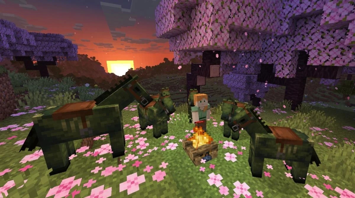 Minecraft bổ sung Zombie Horse xuất hiện trong chế độ sinh tồn ban đêm