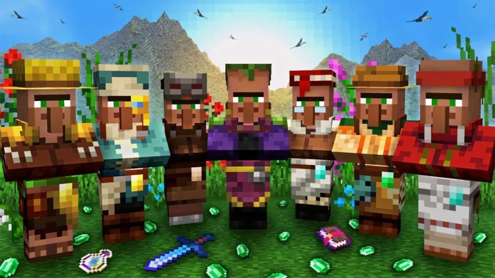 Minecraft Villager: Job Site Block, nghề nghiệp và làng đa dạng