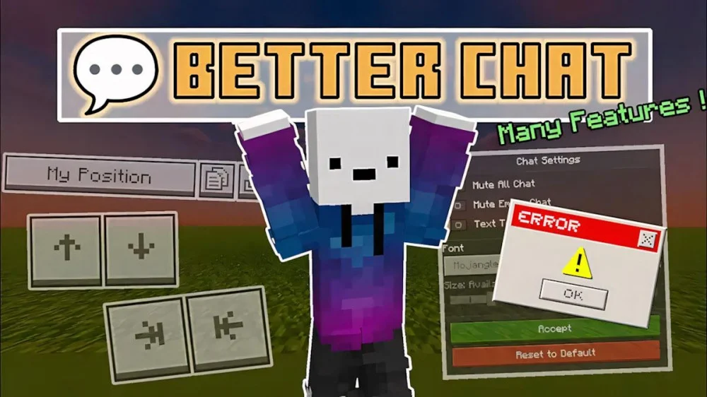 Chat Minecraft Java tùy biến mạnh, Bedrock dễ dùng