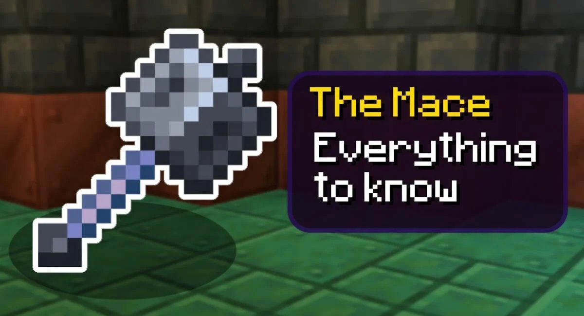 Minecraft nâng cấp Mace với sát thương và độ bền hoạt động chính xác