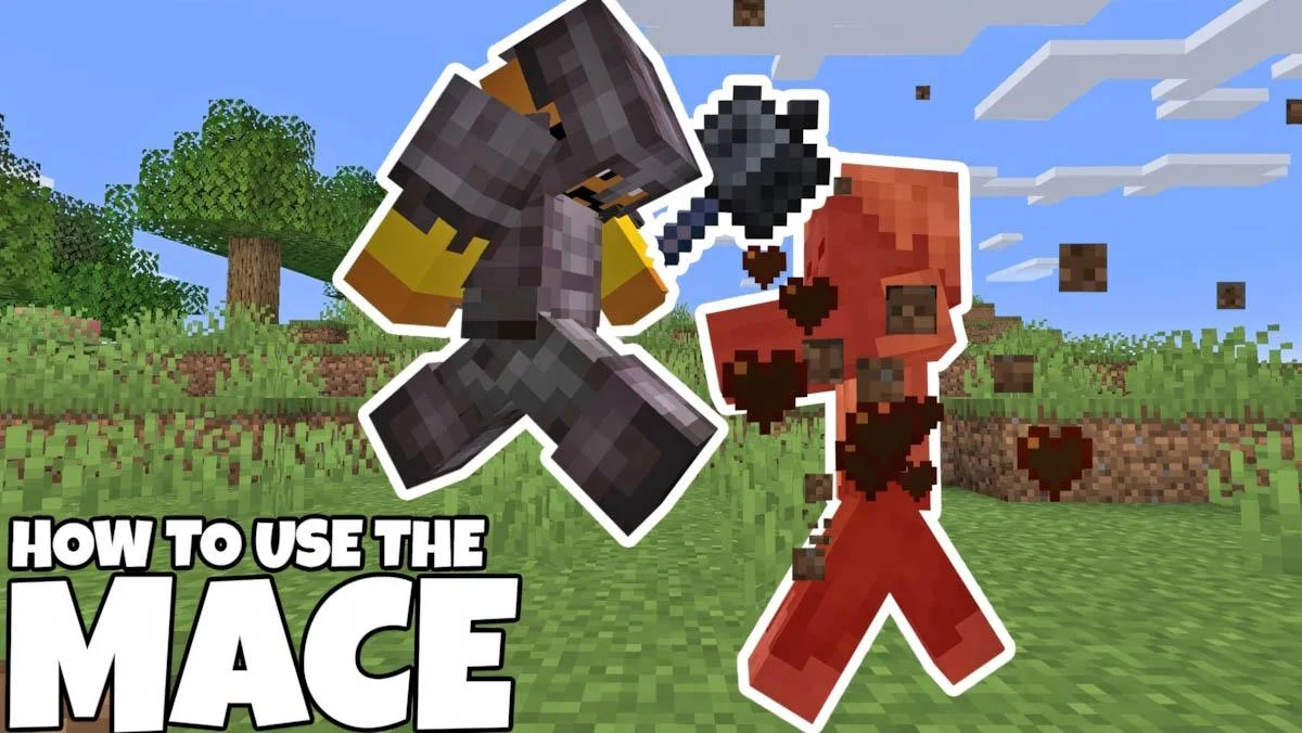 Vũ khí Mace với Smash Attack, Density, Wind Burst và Heavy Core