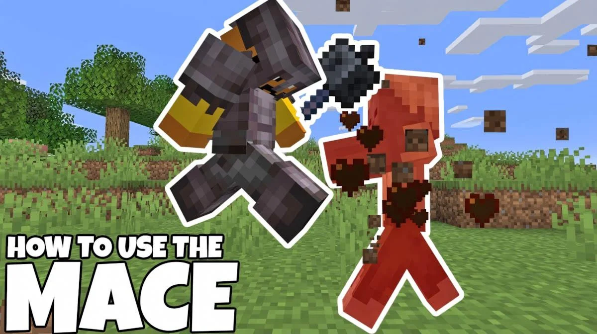 Vũ khí Mace với sức mạnh hủy diệt trong Minecraft