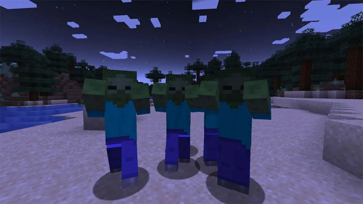 Nguy hiểm từ quái vật Minecraft ban đêm và thử thách sinh tồn