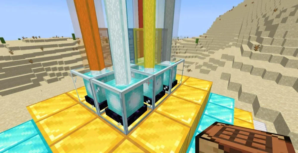 Beacon Minecraft: Kim tự tháp tăng sức mạnh, kích hoạt luồng sáng bầu trời