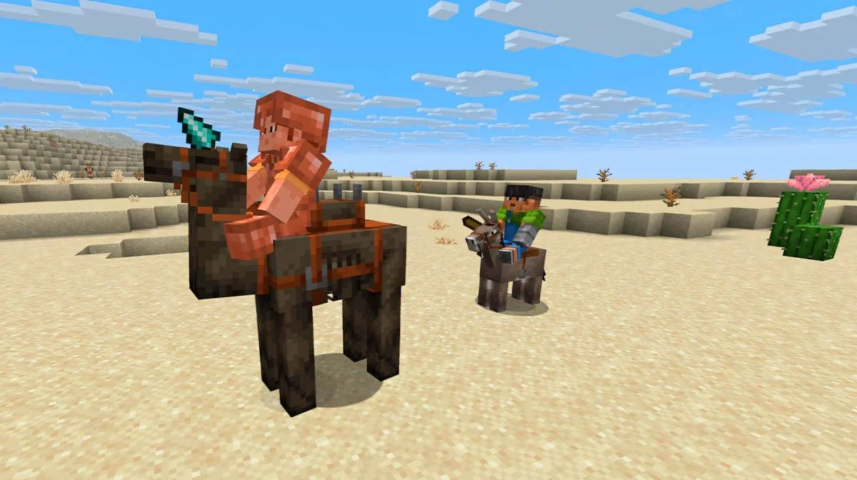 Minecraft giới thiệu Camel Husk là biến thể lạc đà xác sống sa mạc