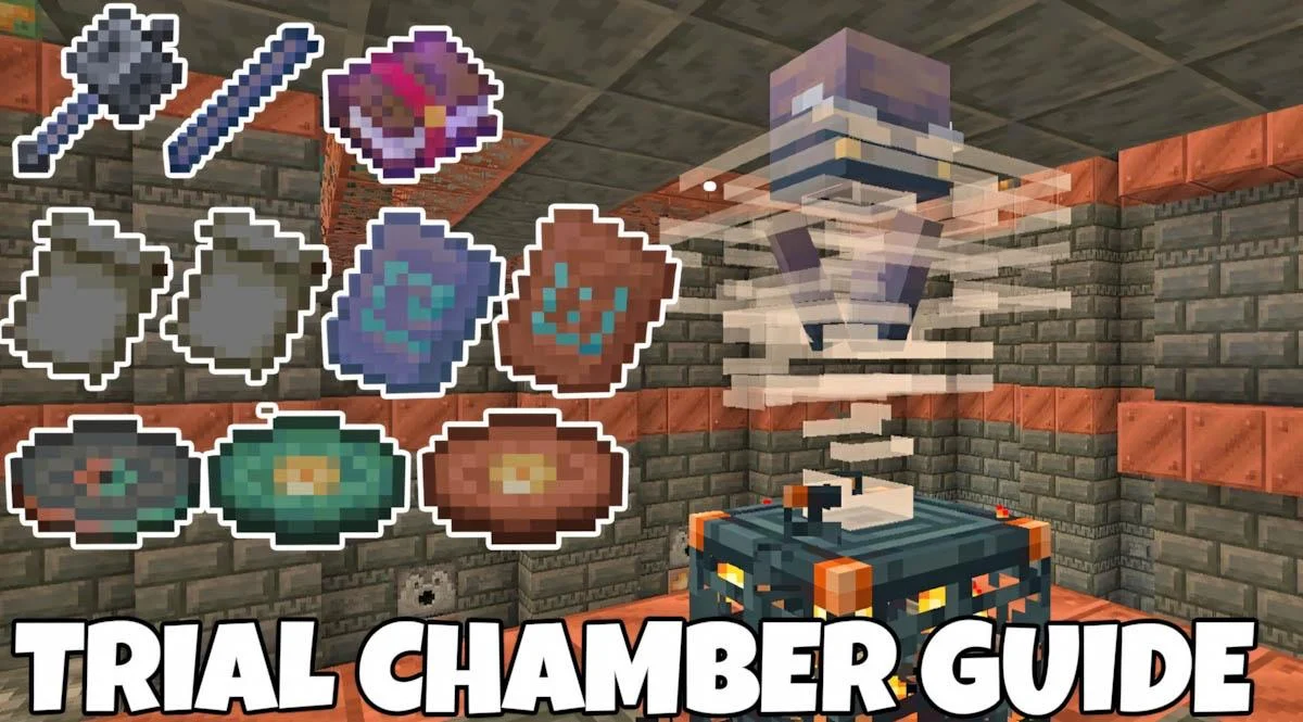 Minecraft Trial Chambers được xây dựng từ các khối Đồng và Tuff