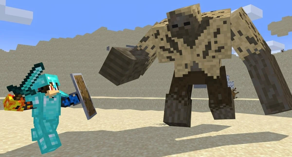 Minecraft thuần phục Camel Husk sau khi đánh bại kẻ cưỡi trên lưng
