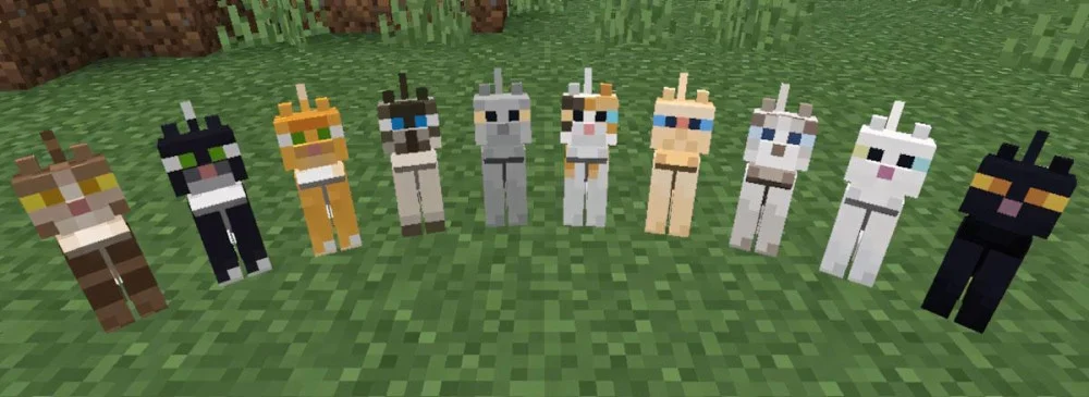 Minecraft có 11 biến thể mèo