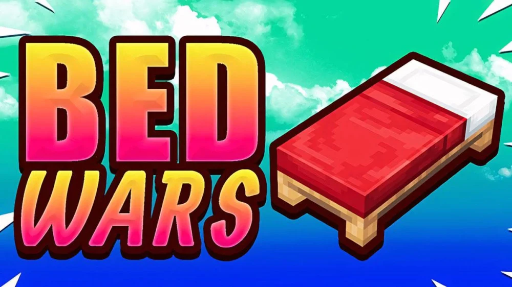 Bedwars Minecraft chế độ PvP bảo vệ giường trên không