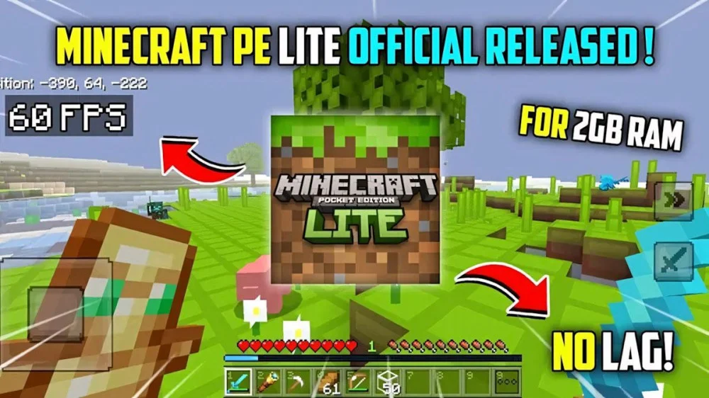 Tổng quan về phiên bản Minecraft Pocket Edition Lite