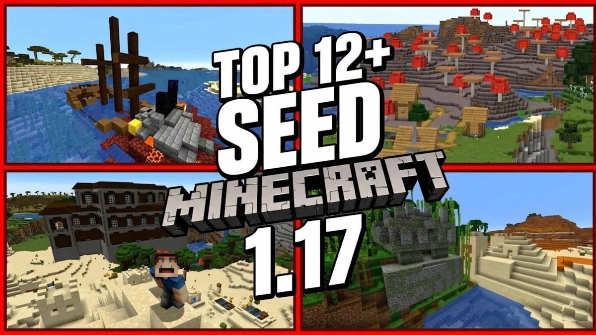 Top 12+ Seed Minecraft PE 1.17 🏙️📱| Làng, Bán Đảo, Biệt Thự, Rừng,...