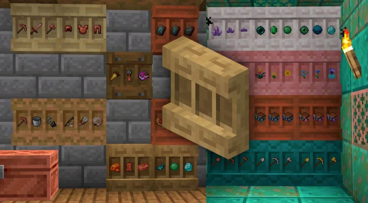 Đuốc đồng phát sáng xanh trong Minecraft 1.21.111 mới nhất