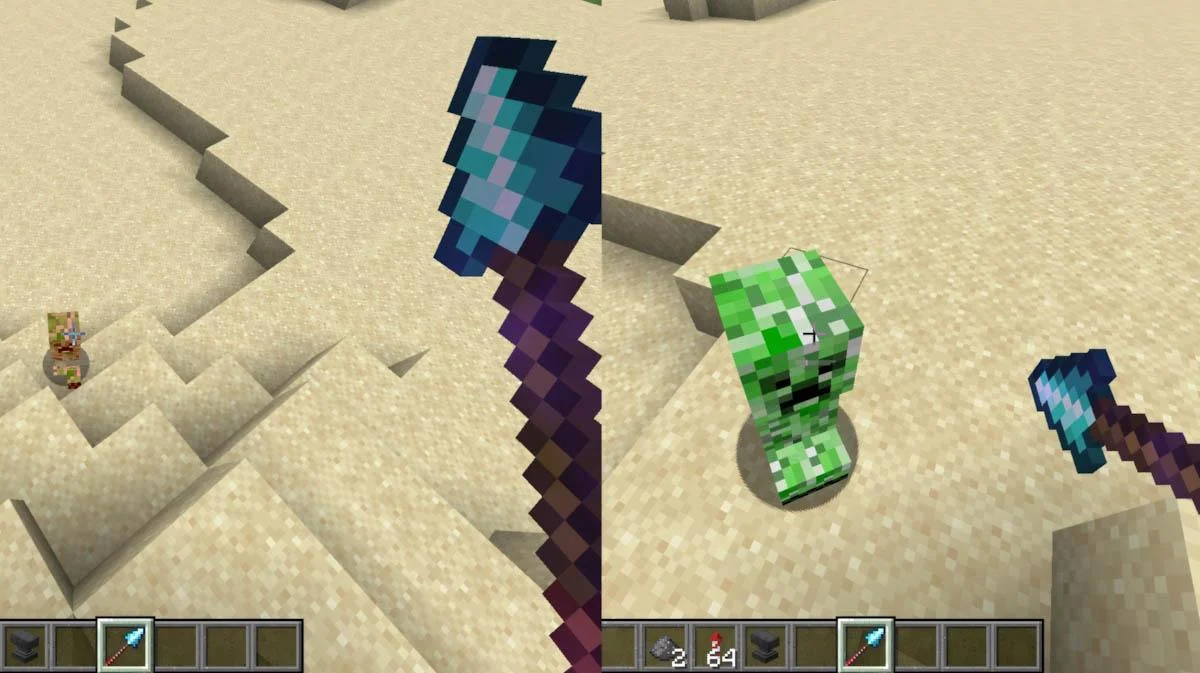 Vũ khí mới Minecraft với Jab, Charge và phép Lunge mạnh mẽ