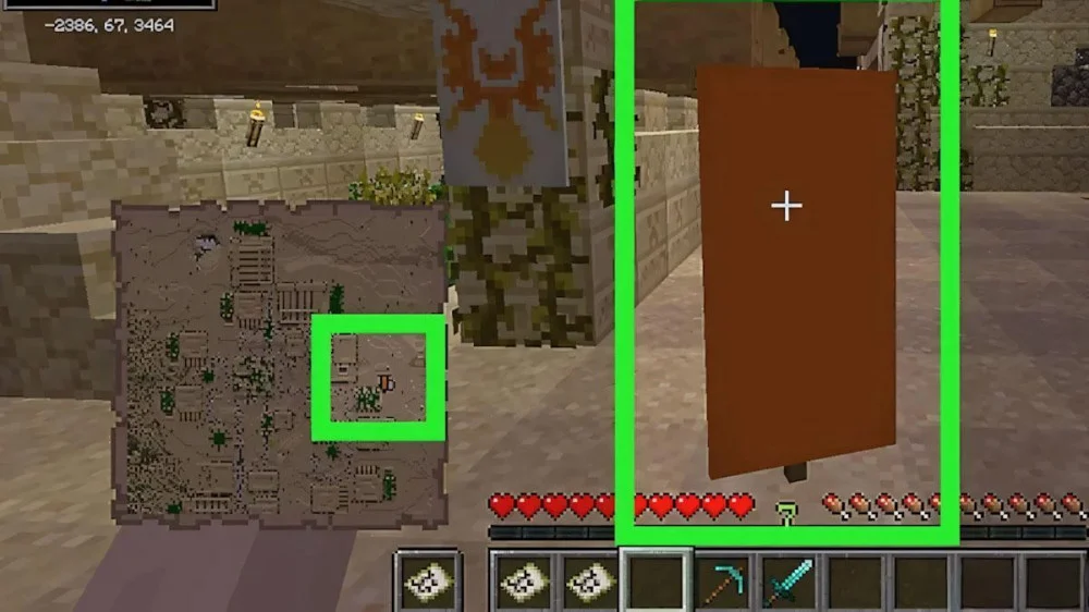 Bản đồ multiplayer hiển thị vị trí đồng đội khi dùng cùng map